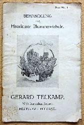 Telkamp, Gerard und J.F.Ch. Dix  Behandlung der Haarlemer Blumenzwiebeln (Von der Geschichte und der Bahandlung der Hollndischen Blumenzwiebeln) 