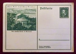 Wagner, Richard  Ansichtskarte AK Ganzsache "Ehrt eure deutschen Meister". Das Festspielhaus in Bayreuth (Ganzsache mit gedruckter Marke 6 Rpf Richard Wagner) 