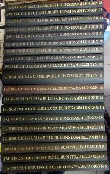 diverse Autoren  Jahrbuch der Hamburger Kunstsammlungen Band 3,4,5,7-12,14/15,16,18-25 (Bd. 14/15 Doppelband) (1958-1980) 