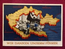   Ansichtskarte AK Ganzsache "Wir danken unserm Fhrer" (Aufdruckmarke 6 Rpf Deutsches Reich, Stempel Berlin "Heimkehr der Legion Condor 6.6.1939") 