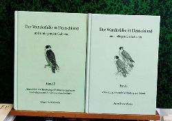 Rockenbacuh, Dieter  Der Wanderfalke in Deutschland und umliegenden Gebieten. 2 Bnde (Band 1. Verbreitung, Bestand, Gefhrdung und Schutz (1998). / Band 2: Jahresablauf und Brutbiologie, Beringungsergebnisse, Jagdverhalten und Ernhrung, Verschiedenes (2002) 