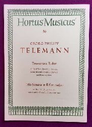 Telemann, Georg Philipp  Triosonate B-dur fr Blockflte (Querflte, Violine), konzertierendes Cembalo (Klavier) und Basso continuo (Trio Sonata in B flat major) 