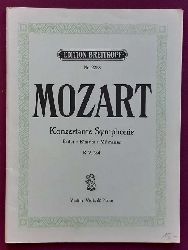 Mozart, Wolfgang Amadeus  Konzertante Sinfonie Es-Dur - E major - mi majeur fr Violine, Viola und Piano KV 364 Ausgabe fr Violine, Viola und Klavier (Rudolf Tillmetz) 