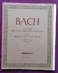 Bach, Johann Sebastian  Fnftes Brandenburgisches Konzert. Fifth Brandenburg Concerto D-Dur / D Major BWV 1050 (Violino Principale, Viola in Ripieno, Violino in Ripieno, Flauto Traverso, Violone, Violoncello) 