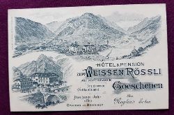   Ansichtskarte AK Goeschenen Hotel & Pension zum Weissen Rssli (Bes. Reglin