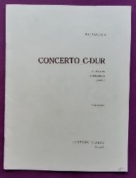 Telemann, Georg Philipp  Concerto C-Dur fr Alt-Blockflte, Streichorchester und Cembalo- Partitur 