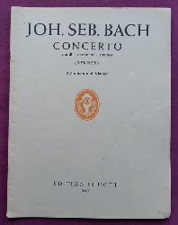 Bach, Johann Sebastian  Concerto C-Moll / ut mineur / c minor (Berner) 2 Violinen und Klavier 