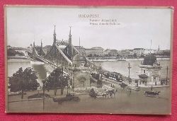   Ansichtskarte AK Budapest. Franz-Josef-Brcke (Bromogold oliv) 