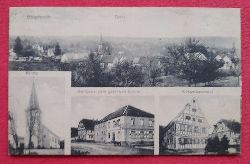   AK Ansichtskarte Stupferich. Gasthaus zum Goldenen Lamm, Kriegerdenkmal, Kirche, Total) 