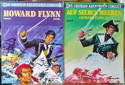 Vance, William und Yves Duval  Reihe: Die Grossen Abenteuer Comics Band 6 + 7 (Howard Flynn + Auf sieben Meeren (Howard Flynn II) 