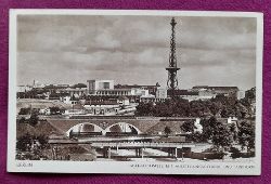   AK Ansichtskarte Berlin. Halenseestrasse mit Ausstellungsgelnde und Funkturm 