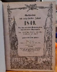 Zschaler, Johann Gottfried  Geschichte der ereignivollen Jahre 1849 (Eine treue und faliche Darstellung seiner auerordentlichen Begebenheiten. Ein Gedenkbuch, dem deutschen Volk gewidmet) 