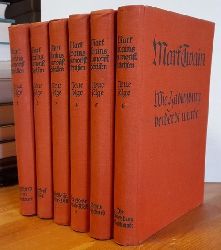 Twain, Mark  Humoristische Schriften. Neue Folge Band 1 - 6 (Tom Sawyers Neue Abenteuer; Querkopf Wilson, Meine Reise um die Welt 1+2, Adams Tagebuch, Wie Hadleyburg vererbt wurde) 