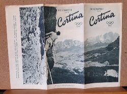   Cortina 1956 Dolomiten (groer Faltprospekt / Reiseprospekt) 