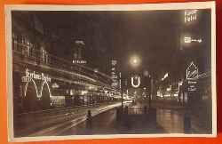   Ansichtskarte AK Berlin bei Nacht. Friedrichstrasse (Bierhaus Dreher; Kaiser Hotel..) 