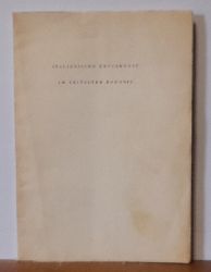 Kunstgewerbemuseum  Ausstellung italienische Druckkunst im Zeitalter Bodonis 1770 bis 1820. 22. April / 14. Mai 1950, Kunstgewerbemuseum der Stadt Zrich 