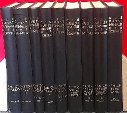 diverse Autoren  9 Bnde der Reihe "Die Kunstdenkmler der Schweiz" (Landband I: Die Stadt Burgdorf (1985); Appenzell Innerrhoden (1984); Appenzell Ausserrhoden II (MIttelland) + III (Vorderland); (1981/1984); Wallis I (Das Obergoms, die ehemalige Grosspfarrei Mnster) (1976) + Wallis II (Das Untergoms) (1979); Basel Stadt Band IV (Die Kirchen, Klster und Kapellen) (1961); St. Gallen V (Der Bezirk Gaster) (1970); Kanton Graubnden Band V (Die Tler am Vorderrhein, II. Teil Schams, Rheinwald, Avers, Mnstertal, Bergell) (1943) 