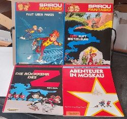 Spirou und Fantasio  4 Hefte: Nr. 16, 35, 40, 45 (16: QRN ruft Bretzelburg; 35: Die Rckkehr des Z; 40: Abenteuer in Moskau; 45: Flut ber Paris) 