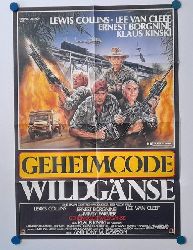 Geffers, Kurt; Lee van Cleef und Klaus Kinski  Orig.-Filmplakat Geheimcode Wildgnse 