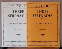 Zucchi, Giacomo (gest. 1815)  Three Sernades Opus 3 for Viola and Piano (Mary I. Arlin) 