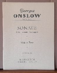 Onslow, Georges  Sonate A-dur, A-major, La-maggiore Op. 16 No. 3 (Viola & Piano) 