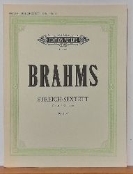 Brahms, Johannes  Streich-Sextett G dur / G major Opus 36 (fr 2 Violinen, 2 Violen und 2 Violoncelli. Hg. Gewandhaus-Quartett) 