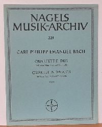 Bach, Carl Philipp Emanuel  Quartett D-Dur fr Klavier, Flte, Viola und Violoncello Wq 94 (Hg. Ernst Fritz Schmid) 