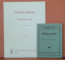 Dohnanyi, Ernst von  Serenade fr Violine, Viola und Violoncello Op. 10 (Stimmen + Score) 