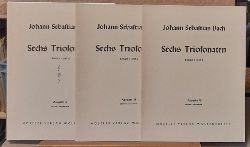 Bach, Johann Sebastian  Sechs Triosonaten Sonata 1, 2, 3, 4, 5, 6 in 3 Heften nach den Berliner Handschriften hg. v. Joachim Altemark (Ausgabe A fr drei Instrumente Violine) 