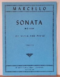 Marcello, Benedetto (1686-1739)  Sonata in E minor for Viola and Piano (Marchet) 