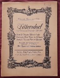 Dittersdorf, Carl (Karl) Ditters von  Sonate fr Viola und Klavier in Es-dur / Mi b-majeur / E flat major (Bearbeitet und herausgegeben von Hans Mlynarczyk und Ludwig Lrmann) 
