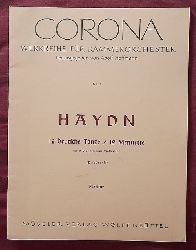 Haydn, Joseph  12 deutsche Tnze / 12 Menuette fr 2 Violinen und Violoncello (Partitur ) 