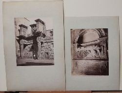   2 x Orig. Fotografie ROMA / ROM Tempio di Minerva + Monumento a Giovanni Alberino S.M. Minerva 