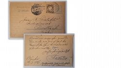 Kreuter, Franz (Xaver)  Postkarte / Ganzsache. Antiquarische Nachfrage v. 29.06.1906 (Adressiert an A. Bielefeld`s Hofbuchhandlung, Karlsruhe) 