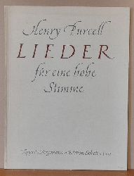 Purcell, Henry  Lieder fr eine hohe Stimme (Cembalo) (Hg. u. bs. Michael Tippett und Walter Bergmann) 