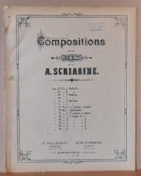 Scriabine, A.  Compositions pour Piano Op. 71 No. 1 Poeme 