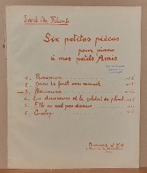 Felumb, Svend Chr.  Six petite pieces pour piano in mez petits Amis No. 3 Berceuse 