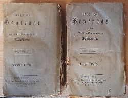 anonym (d.i. Christoph Gottlob Grundig)  Ntzliche Beytrge zu den nthigen und angenehmen Wissenschaften. Neue Auflage Band 1+2 (1. Stck) 