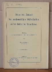 Rudio, Ferdinand  Ueber den Antheil der mathematischen Wissenschaften an der Kultur der Renaissance (Vortrag, gehalten im Rathhaus zu Zrich am 5. Februar 1891) 