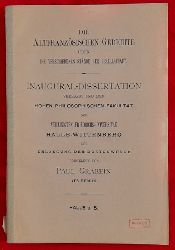 Grabein, Paul  Die altfranzsischen Gedichte ber die verschiedenen Stnde der Gesellschaft (Inaugural-Dissertation Halle-Wittenberg) 