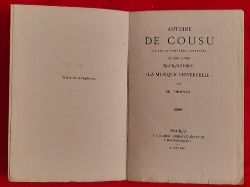 Thoinan, Er.  Antoine de Cousu et les singulires destines de son livre rarissime: "La Musique Universelle" 