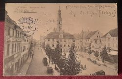   Ansichtskarte AK Cottbus. Rathaus mit Markt 