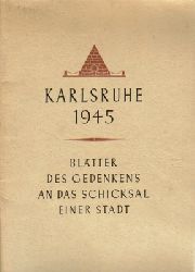 Baedeker, Karl  3 Titel / 1. Karlsruhe, (Kurzer Fhrer) 