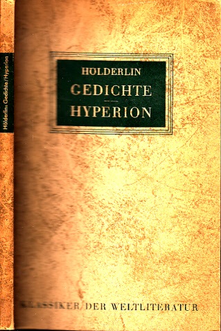 Hölderlin, Friedrich;  Gedichte - Hyperion 