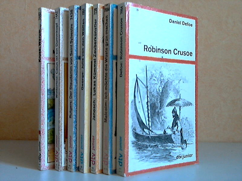 Autorengruppe;  Leben und Abenteuer des Robinson Crusoe - Ich möchte die Wüste grün machen - Lukas Kümmel Zauberkünstler oder Indianerhäuptling - Julie von den Wölfen - Der Staudamm von Saint Sylvestre - Caius ist ein Dummkopf - Warum..., Kleine Geschichten von großen Dingen 7 Bücher 