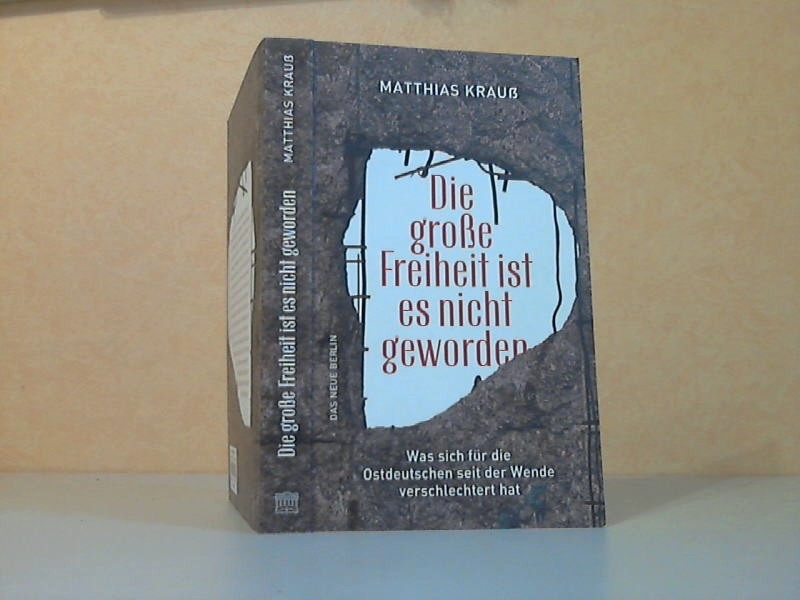 Krauß ., Matthias;  Die große Freiheit ist es nicht geworden. Was sich für die Ostdeutschen seit der Wende verschlechtert hat 