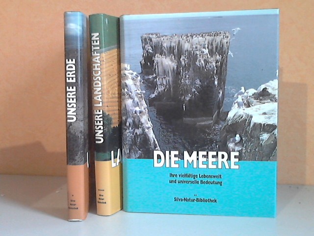 Autorengruppe;  Silva-Natur-Bibliothek: Unsere Erde - Unsere Landschaften - Die Meere 3 Bücher 