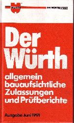 Wrth GmbH (Herausgeber):  Der Wrth - Allgemein bauaufsichtliche Zulassungen und Prfberichte 