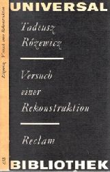 Rzewtcz, Tadeusz;  Versuch einer Rekonstruktion - Erzhlungen Reclams Universal-Bibliothek Band 658 
