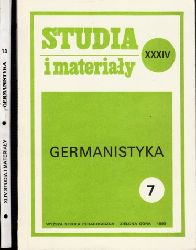 Autorengruppe;  Studia i materialy Germanistyka - Nr. 7, 13 2 Bcher 